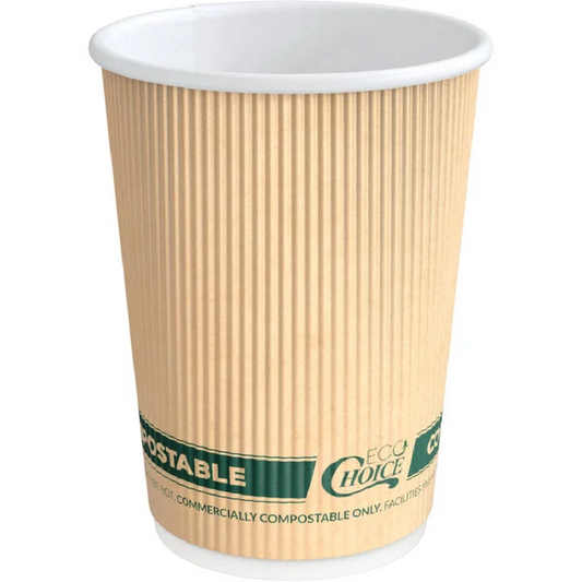 ECO Double Wall Compostable Paper Hot Cups