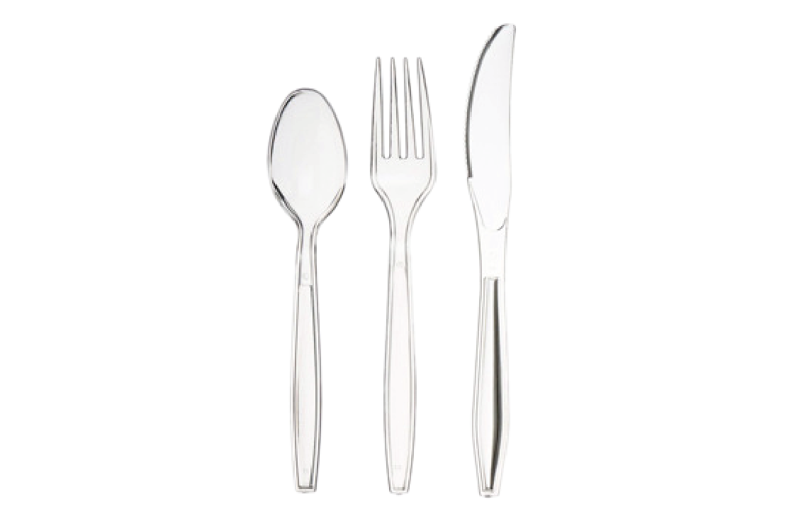 Disposable Heavyweight Clear Plastic Utensils