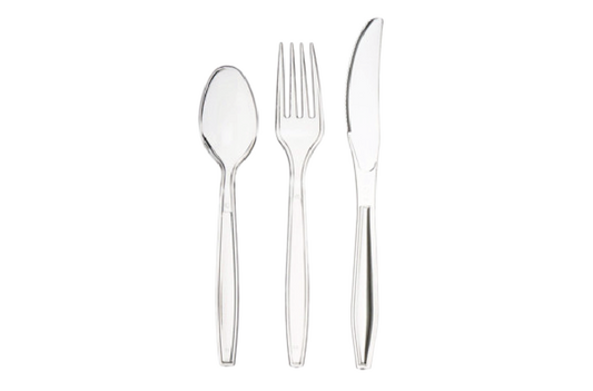 Disposable Heavyweight Clear Plastic Utensils